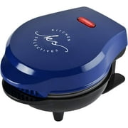 Kitchen Selectives Mini Waffle Maker - Classic Waffle Iron for Breakfast, Snacks & Desserts - Nonstick Coating for Easy Cleanup - Compact & Portable - Cobalt Blue