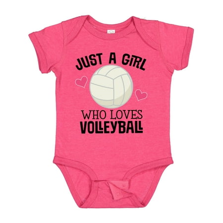 

Inktastic Just a Girl Who Loves Volleyball Gift Baby Girl Bodysuit