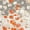 Grey/Orange, variant on SAFAVIEH Madison Candelario Abstract Polka Dots Area Rug, Fuchsia/Gold, 5'3" x 7'6"