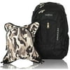 Obersee Bern Diaper Bag Backpack and Cooler, Black/Camo