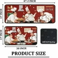 thumbnail image 3 of Wine Themed Kitchen Rug and Mats Non Skid Washable, Durable and Easy to Clean, Enhance Your Kitchen Decor 17"x47"+17"x30" (color-61, 17"x47"+17"x30"), 3 of 6