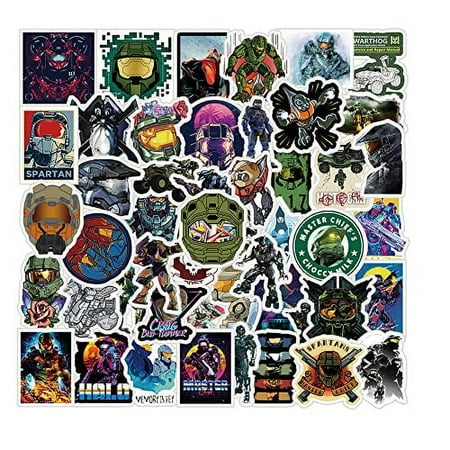 The Halo Master Chief Collection Stickers [100 pcs] Pack Decals for Laptop Water Bottle Bike Car Motorcycle Bumper Luggage Skateboard Graffiti