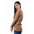 thumbnail image 4 of Blusa con detalles en las mangas Roman Fashion / Juvenil, 2306 (Cafe) cafe EG, 4 of 5