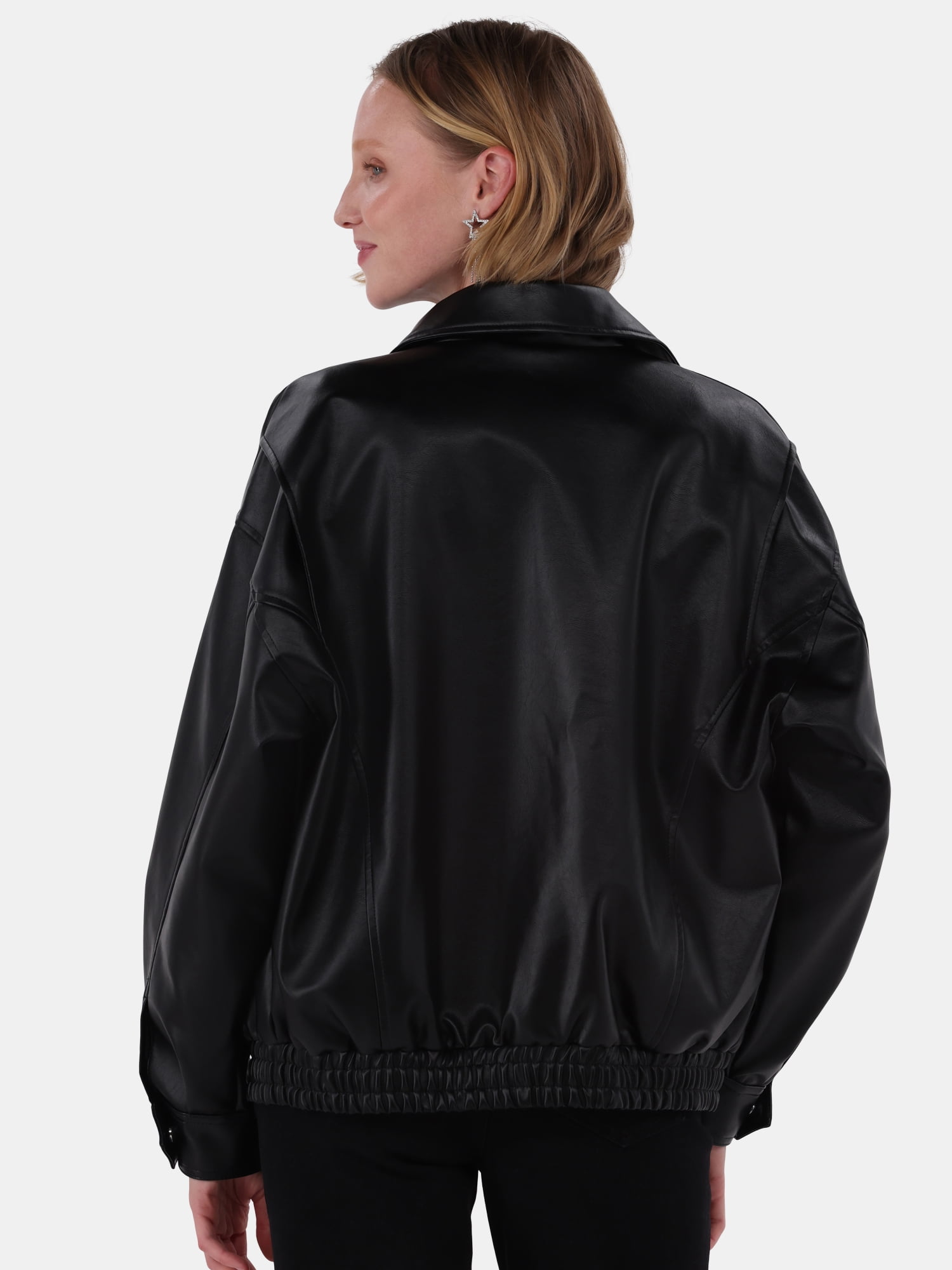 No Boundaries Bomber Jacket, Women's and Women's Plus