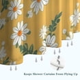 thumbnail image 6 of Yellow Daisy Flower Pattern Shower Curtain 36"x72" ,Bathroom Decorative Shower Curtains Set with 12 Hooks,Modern Waterproof Washable Shower Curtain, 6 of 6