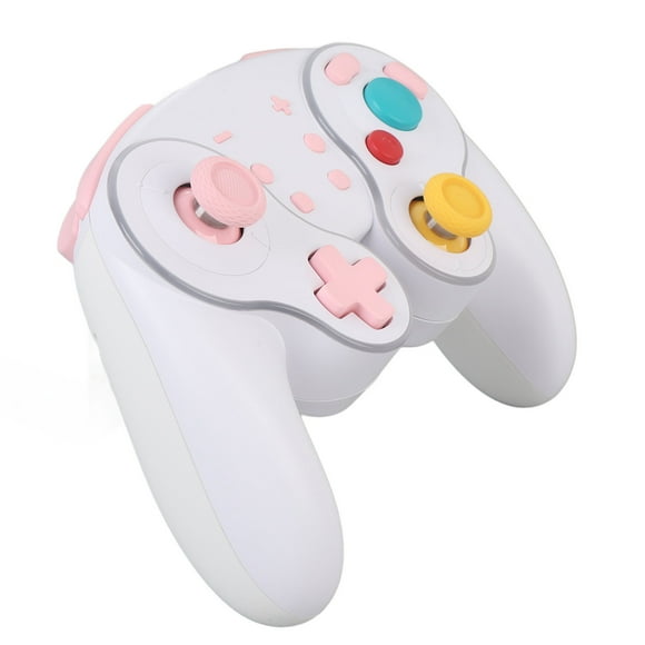 Manette de Jeu, Gyroscope RVB à Six Axes Sans Fil avec Station de Recharge Sans Fil pour la Maison Noir, Violet, Blanc