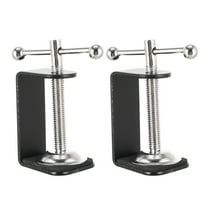 2Pcs C-shape Desk Table Mount Clamps Practical Desk Clamps Retaining Clips