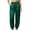 *1-Green, variant on VBVC Women's Satin Wide Leg Pants , Silky Pull On Trousers For Women , Ladies' Elegant Flowy Pajama Bottoms with Pockets, Black , S-3XL