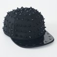 thumbnail image 3 of Hsqqdc Spiky Studded Baseball Cap Flat Brim Punk Hat for Street Style, 3 of 7