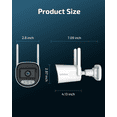 thumbnail image 3 of OHWOAI 2.4G/5G Wireless Outdoor Security Camera with Color Night Vision, Motion Detection, Remote Viewing WiFi Cameras (2-Pack), 3 of 12