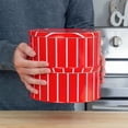 thumbnail image 4 of Decorae Red Striped Cookie Tins (2-pack, 7.75 x 3.6 Inches); Round Baked Goods and Cake Tins for Special Occasions, Christmas, Valentines Day and More, 4 of 10