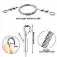 thumbnail image 2 of Kit de 8 Cables Ajustables para Colgar Cuadros - Herrajes Resistentes, Cables de Acero Inoxidable de 1 M X 1,5 mm Cuerda para Colgar, 2 of 6