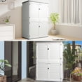 thumbnail image 4 of UBesGoo 6 x 4' Outdoor Storage Shed Garden Shed HDPE Storage Cabinet for Patio and Garden, 4 of 7