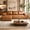 Ginger, variant on Aenkyo 114" Faux Leather L-Shaped Sectional Sofa with Right Hand Chaise, Boneless Modular Couch, Ginger