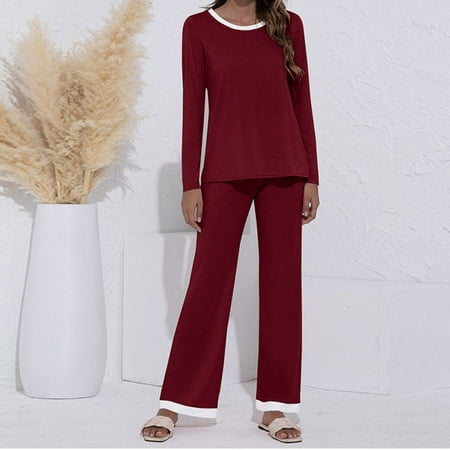 

Women Pajama Sets Long Sleeve PJ Sets Loungewear Sleepwear