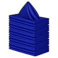 thumbnail image 1 of Xiao Hua Servilletas de poliéster, 43 x 43 cm, lavables, para restaurantes, bodas y festividades, paquete de 10, color azul, 1 of 4