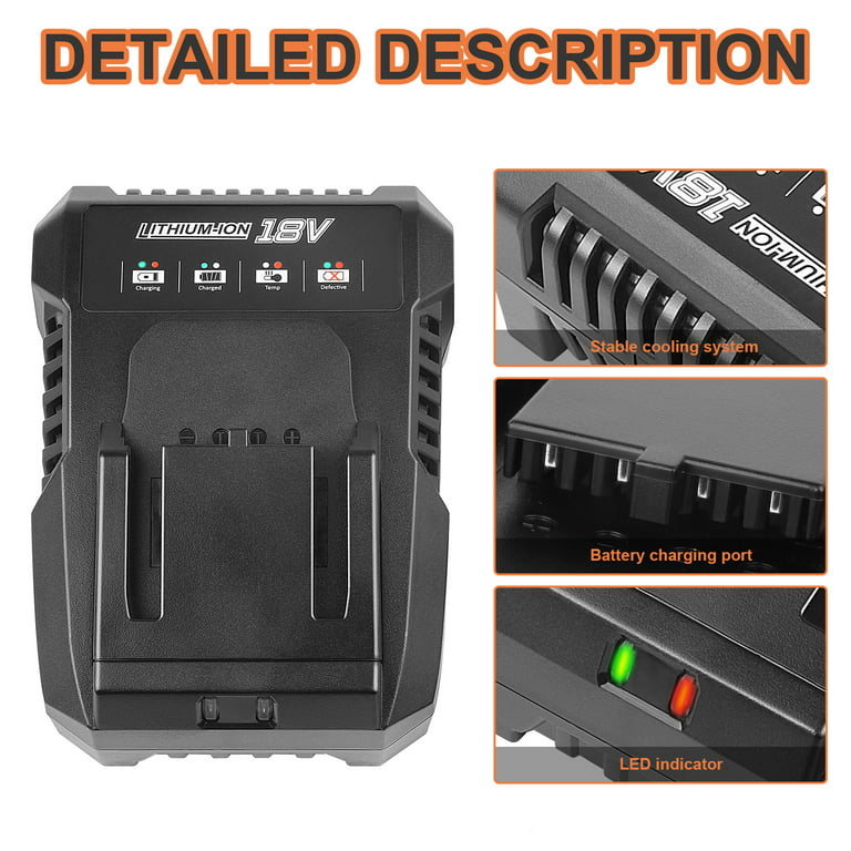 18V REPLACEMENT SMART BATTERY CHARGER - STACYC