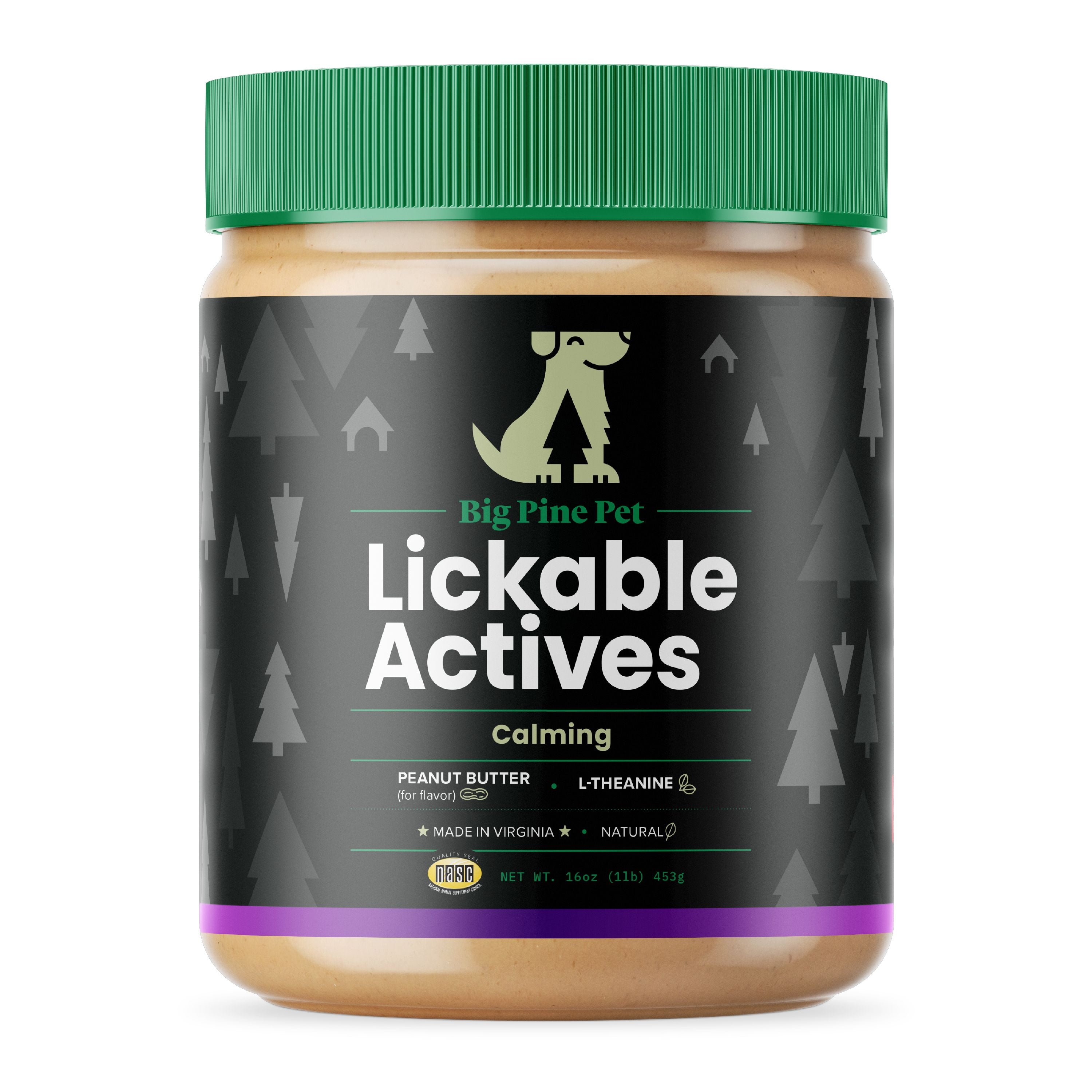 Big Pine Pet Calming Peanut Butter Flavored Lickable Actives for Dogs