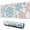 Blue and Pink, variant on Long Mouse Pads for Desk,Blue and Pink Christmas Snowflake Desk Mats on Top Of Desks, Desk Mouse Pad Extra Large with 3mm Non-Slip Base and Stitched Edge for Gaming,Work,Home 31.5x11.8in