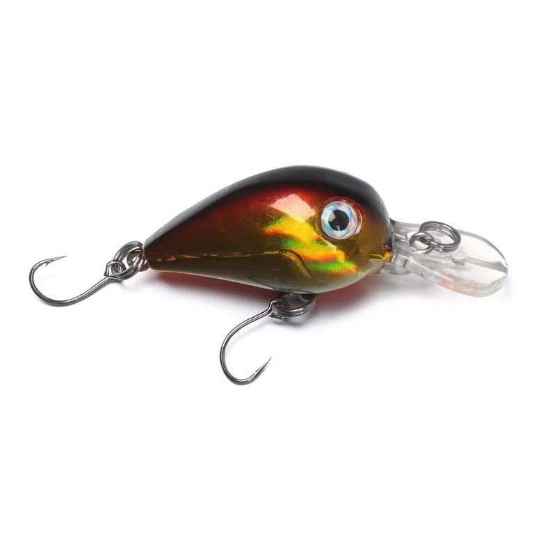 Lure Bait Bass Perch Mini micro ABS Fishing Lure Hard Fishing Lure Floating  Artificial Lure 3