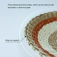 thumbnail image 6 of 9.84Inch Handmade Hanging Wall Basket Decor - Round Natural Boho Woven Basket Wall Home Decor - Decorative Seagrass Bowl and Trays - Flat and Round Wicker Wall Décor, 6 of 8