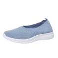 thumbnail image 4 of Rokment Orthopedic Walking Running Tennis Shoes for Women 2026 Comfortable Mesh Arch Support Slip on Socks Memory Foam Driving Nursing Work Sneakers Light Blue Size 8, 4 of 6