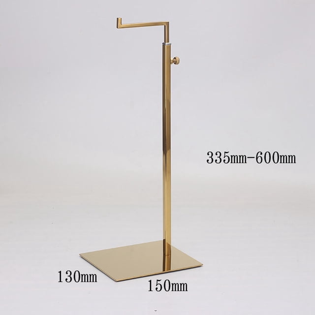 Injueey Handbag Display Rack Shoulder Bags Purse Stand Purpose Multi for Countertop Almacenamiento y organización del hogar Espejo dorado