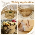 thumbnail image 6 of Uxcell 16.4 Yards x 0.6" Paper Rattan Weaving Cane, 12-Ply Paper Rattan Weave Basket Weaving Supplies for DIY Home Kitchen Decoration Basket Crafts, Light Yellow, 6 of 6