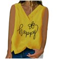 thumbnail image 1 of WEAIXIMIUNG Custom T Shirts Front and Back Womens Summer Loose Sleeveless V Neck Linen Solid Color Shirt Tank Top, 1 of 4