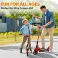 thumbnail image 4 of Hurtle Renegade Lightweight Foldable Teen and Adult Commuter Kick Scooter, Red, 4 of 6