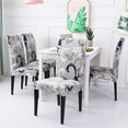 thumbnail image 2 of Stretch Chair Covers Slipcovers Set of 6 Printed Stretchable Dining Chair Slipcover Washable Removable for Kitchen,Hotel,Restaurant, 2 of 6
