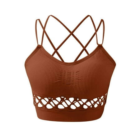 Ploknplq Bras for Women Sports Bras for Women Sport Bra for Women Sports Bra Tops for Top Fitness Yoga Female Pad Sportswear Vest Tank Tops Sport Push Up Bralette Top Camisole for Women