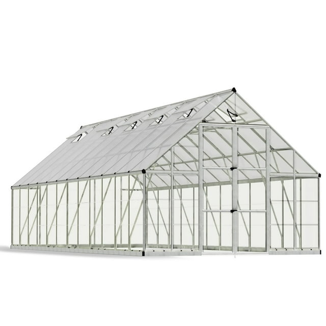 CANOPIA by PALRAM Balance 10 ft. x 24 ft. Greenhouse Kit - Silver Structure & Hybrid Panels