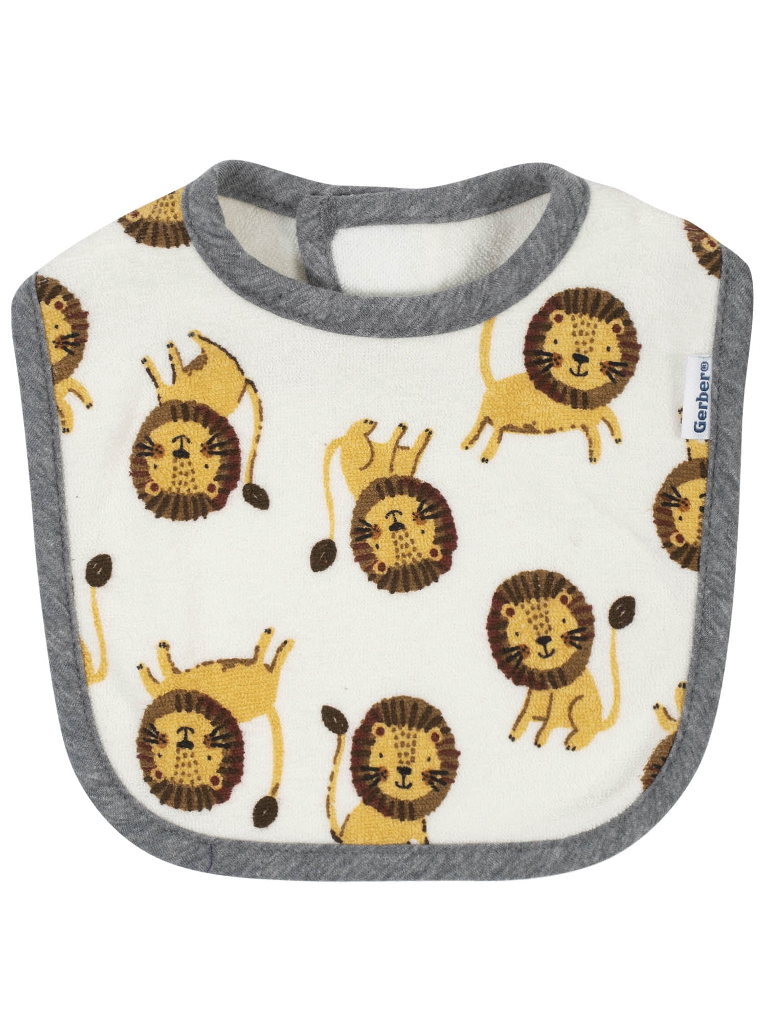 Gerber Baby Boy Terry Bibs, 3-Pack (One Size)