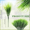 thumbnail image 2 of 8 Bundles Faux Grass Plants Fake Bushes Artificial Shrubs Wheat Grass Greenery for House Plastic Outdoor UV Resistant Faux Grass, 2 of 7