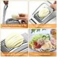 thumbnail image 3 of 2Pcs Egg Slicer for Hard Boiled Eggs Aluminium Alloy Egg Cutter Multipurpose Egg Slicer Cutter Dishwasher Safe for Soft Fruit Food Mushroom, 3 of 9