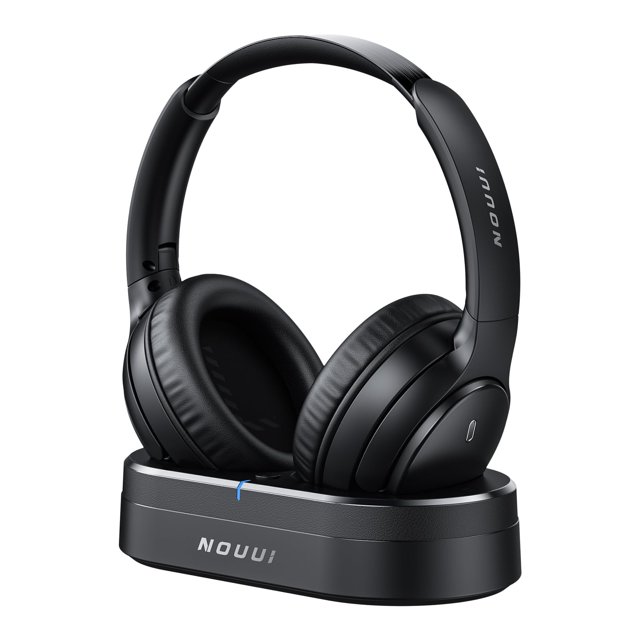 Auriculares inalámbricos de TV NOUUI para personas mayores con base transmisora