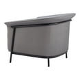 thumbnail image 5 of Burry Accent Chair Slate Gray Accent Chair, Modern Style, Cozy polyester linen fabric, Steel, Indoor Living, 5 of 5