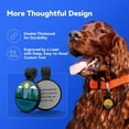 thumbnail image 4 of Silicone Dog Tag with Design, Silent Personalized Engraved Dog and Cat Name Pet ID Tags, Soundless No More Jingling Dog Tags Outdoor Colorful Designs, Mountain, Forest and Space Theme, C, 4 of 7