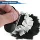 thumbnail image 5 of Accesorios para Casco de Motocicleta Decoración de Moño con Encaje Blanco para Cascos de Motocicleta Bicicleta Esquí Pegatina de Piel Negra 2 Juegos, 5 of 6