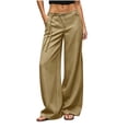 thumbnail image 4 of Nolissa Women's High Waist Wide Leg Pants Drawstring Casual Long Trousers with Pockets Loose Flowy Palazzo Pants, 4 of 9