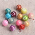 thumbnail image 4 of U8MO 4mm 6mm 8mm 10mm Round Shiny Foil Coated Opaque Glass Loose Spacer Beads Lot-8mm 30pcs-Red, 4 of 5