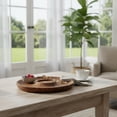thumbnail image 2 of Acacia Wooden Round Serving Tray, 2 of 3