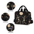 thumbnail image 3 of FORMRS Reusable Lunch Bag for Work School Leakproof Insulated Cooler with Adjustable Shoulder Strap, Black Halloween Dancing, 3 of 6