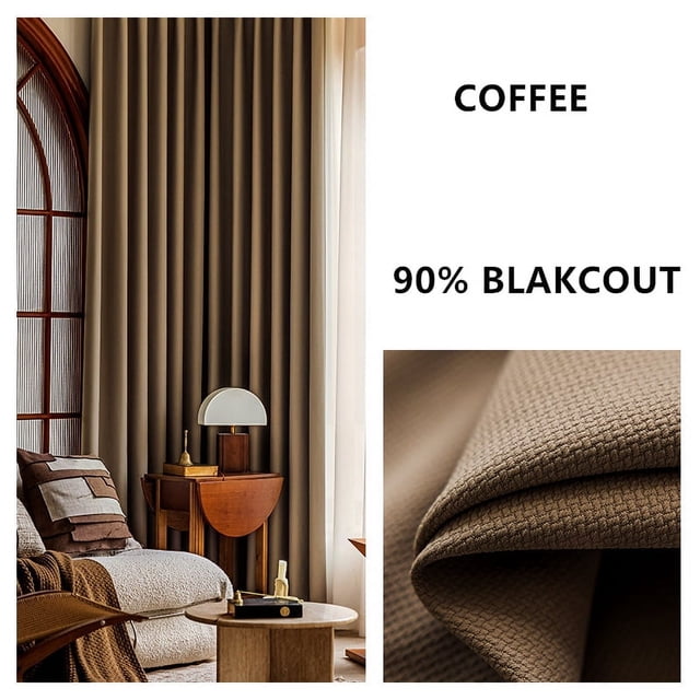 310cm de altura hecho a medida Color sólido grueso Jacquard de doble cara 80%-90% cortinas opacas para sala de estar cortinas de dormitorio