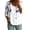 Multicolor-2, variant on Women's Boho Floral Blouses 3/4 Sleeve Button Loose Cute T-shirt Summer Casual Travel Beach Weekend Outdoor Shirt Tops