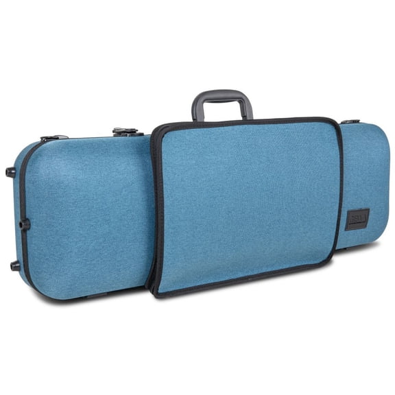 GEWA Bio-A 4/4-1/2 Violin Case Oblong - Blue w/ Music Pocket & Neck Pad