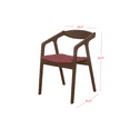 thumbnail image 4 of HMD Joplin Dining Chair (Set of 6), Red/Brown, 4 of 4