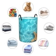 thumbnail image 4 of Fuzoiu Starfish And Seashell On The Beach 1 Print Circular Hamper,Laundry Basket with Handle,Collapsible Laundry,Dirty Clothes Storage Basket,for Bedroom Bathroom Dorm Living Room-Medium, 4 of 6