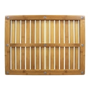 Oceanstar Bamboo Floor and Shower Mat, 23.75 in L x 17.75 in W x 1 in H